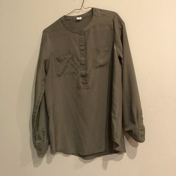 Old Navy Tops - Old Navy Olive Sheer Blouse Old Navy Tops - Old Navy Olive Sheer Blouse